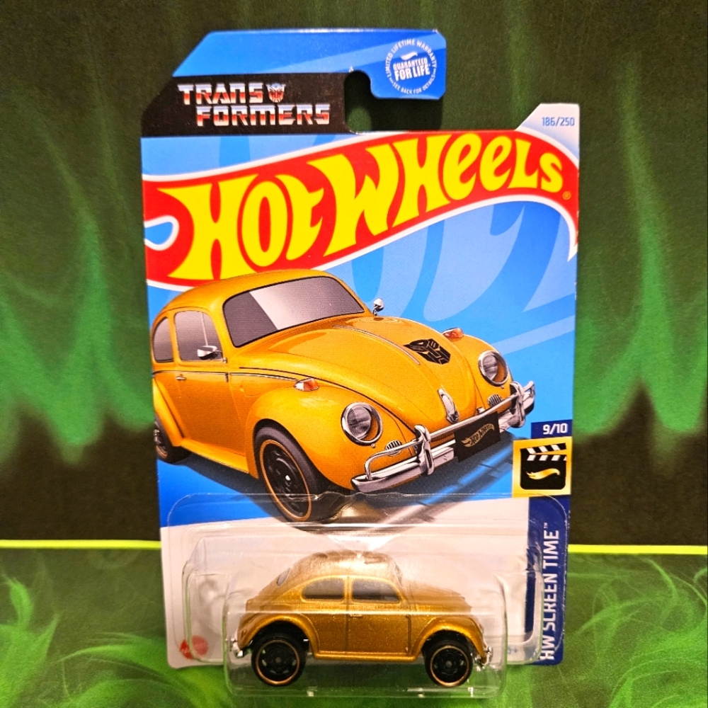 Mattel HotWheels Transformers Bumblebee Bug Gold Car